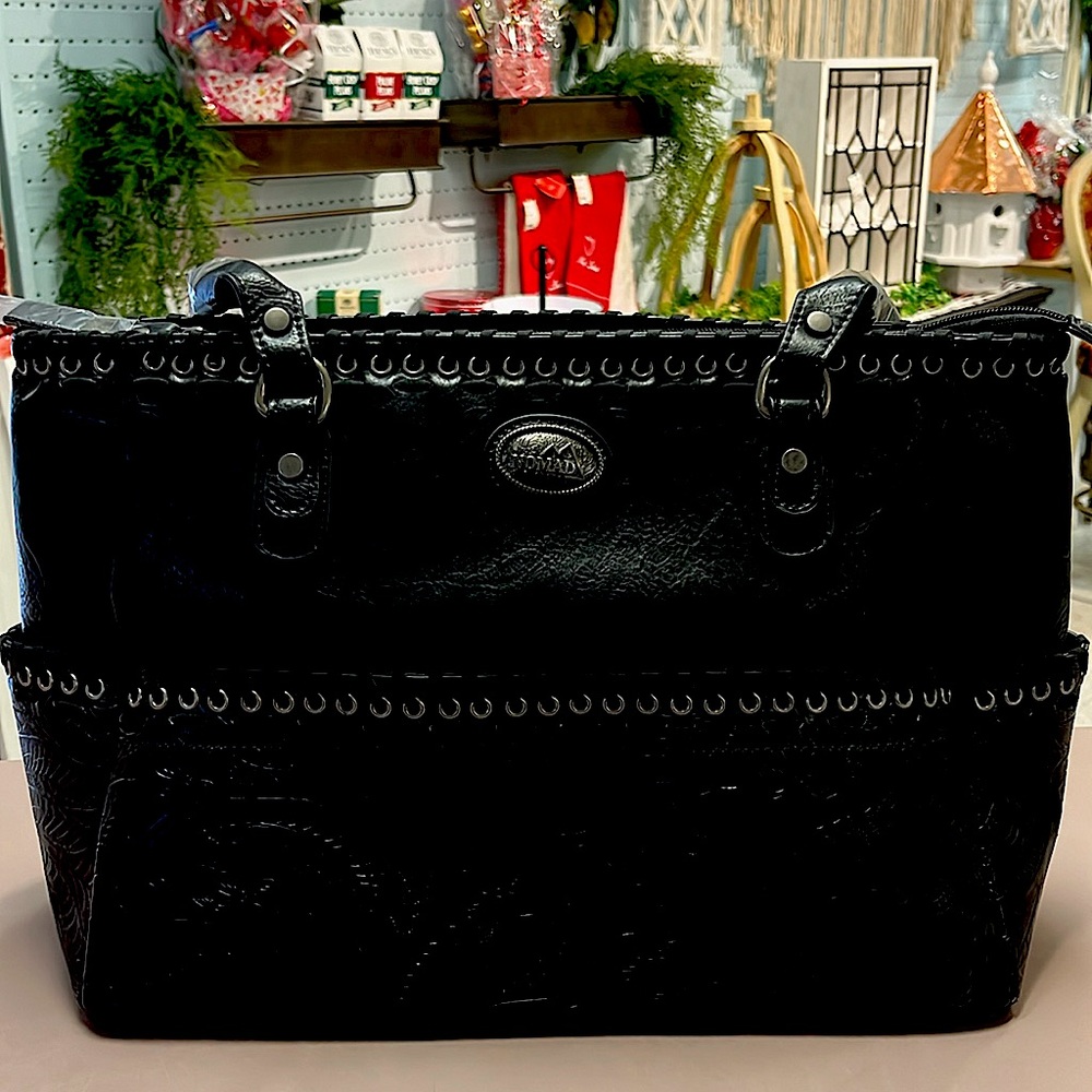 New with plastic on handles large purse or satchel
